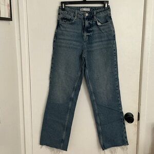 Zara Blue Straight Leg Jeans